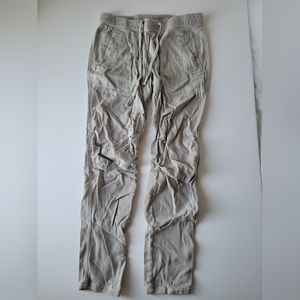 Standard James Perse drawstring relaxed twill trouser in khaki size 1